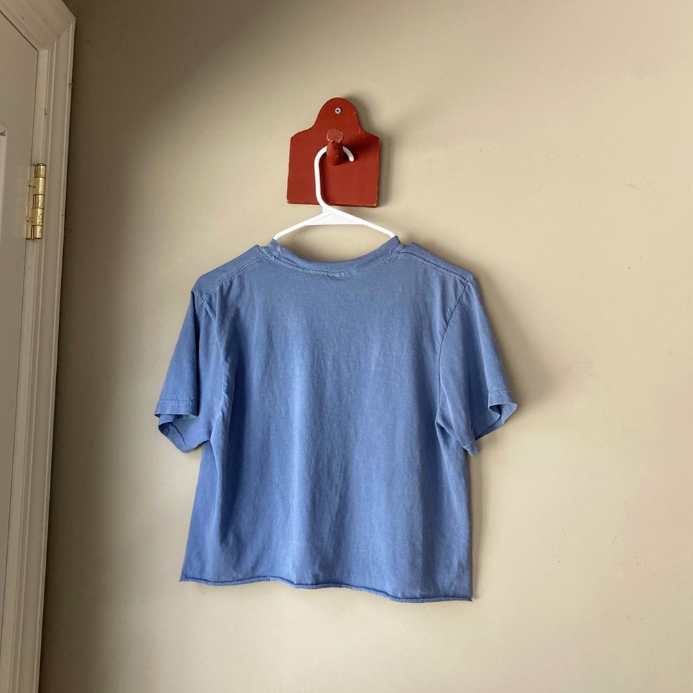 FINAL PRICE Comfort Colors Blue Keep Growing Mushroom Crop Graphic Tee S - Picture 5 of 6